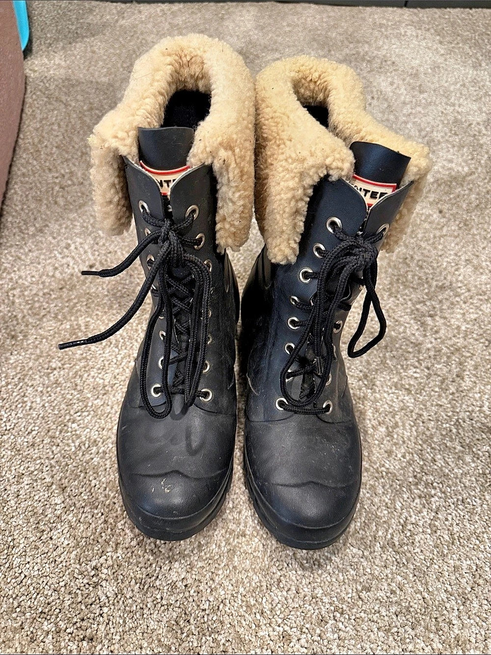 Hunter Original Shearling Pac Boot Black